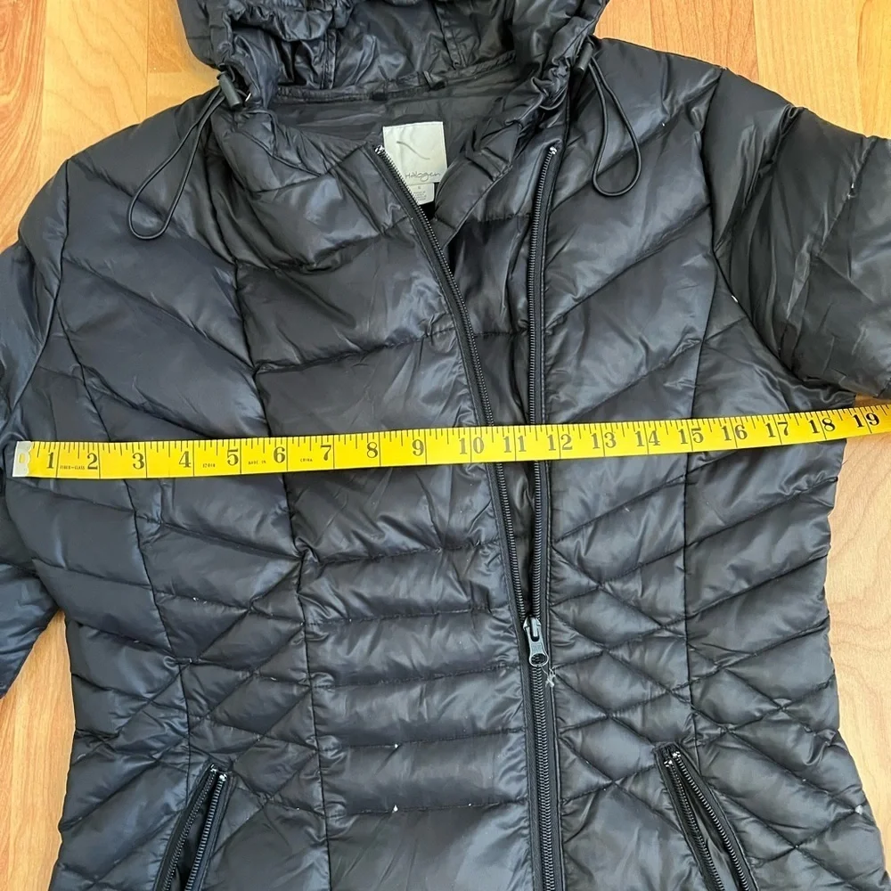 Halogen Black Puffer Down Jacket sz Small